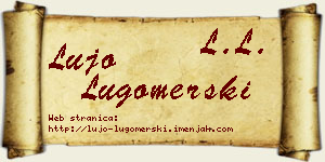 Lujo Lugomerski vizit kartica